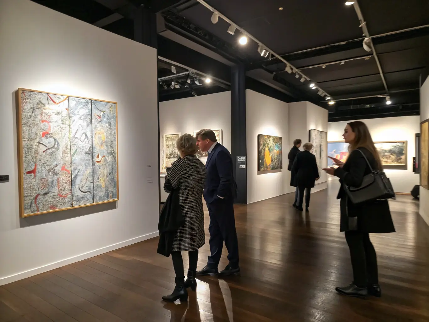 An image showcasing an art exhibition featuring local artists, emphasizing the promotion of cultural expression and community engagement through artistic endeavors.